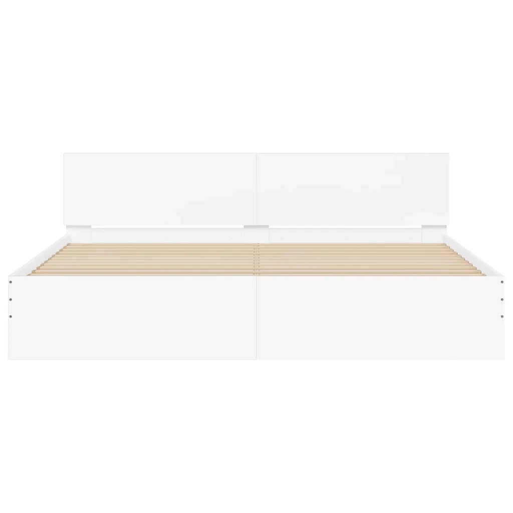 Giroletto con Testiera Bianco 160x200 cm 3207469