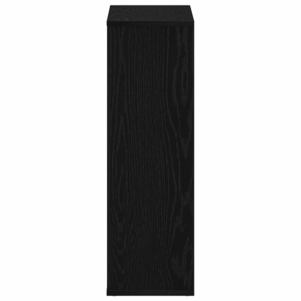 Libreria Rovere Nero 50x25x80 cm in Legno Multistrato 862398