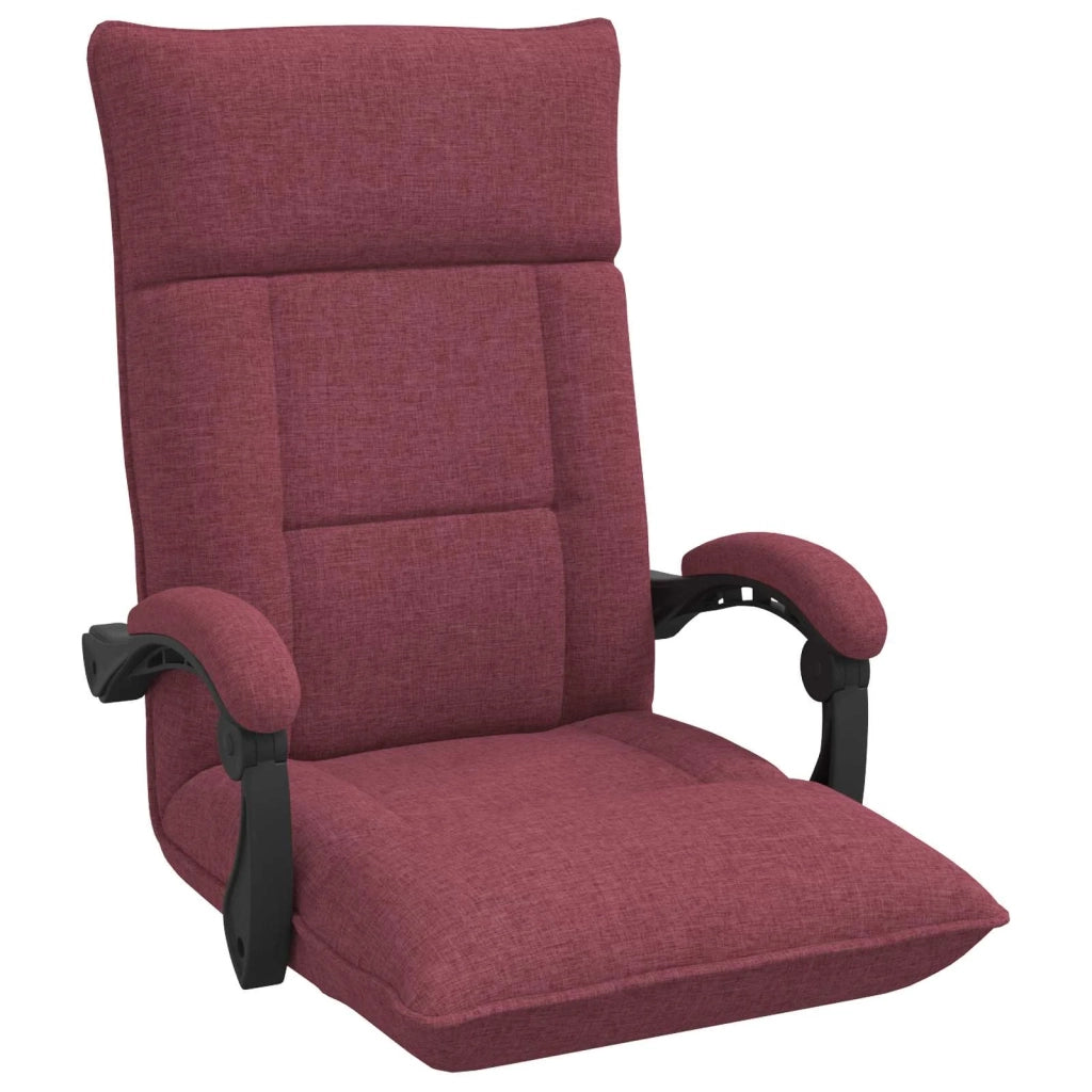 Sedia da Pavimento Rosso Vino 66 x 66 x 80 cm Tessuto 42028197