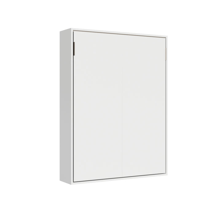 Letto Matrimoniale Francese A Scomparsa 140 Versia Bianco