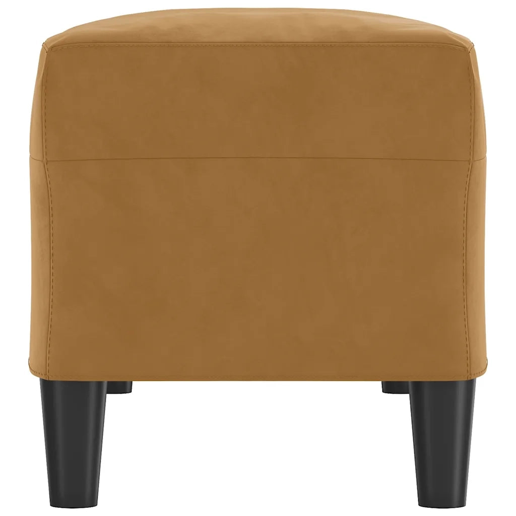 Panca marrone 100x35x41 cm in Velluto cod mxl 66439