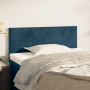 Testiera-Testata-Testiera Decorativa Blu scuro 90x5x78/88 cm in Tessuto 881556