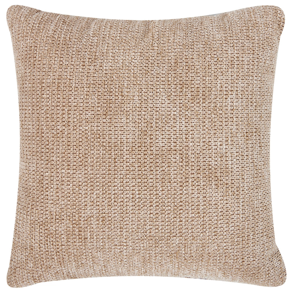 Divano ad angolo sinistro in tessuto beige lato sinistro e gambe in legno stile minimalista