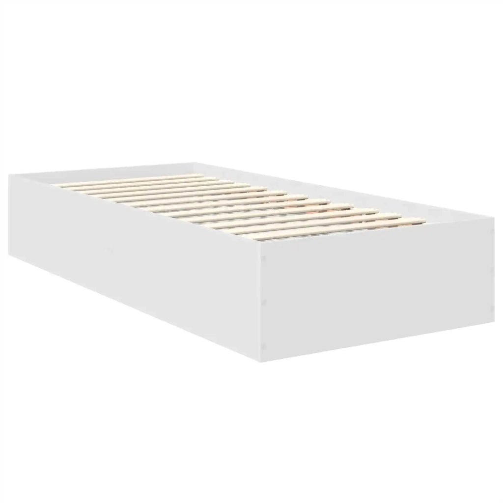 Struttura del letto Bianco 90 x 190 cm Legno multistrato