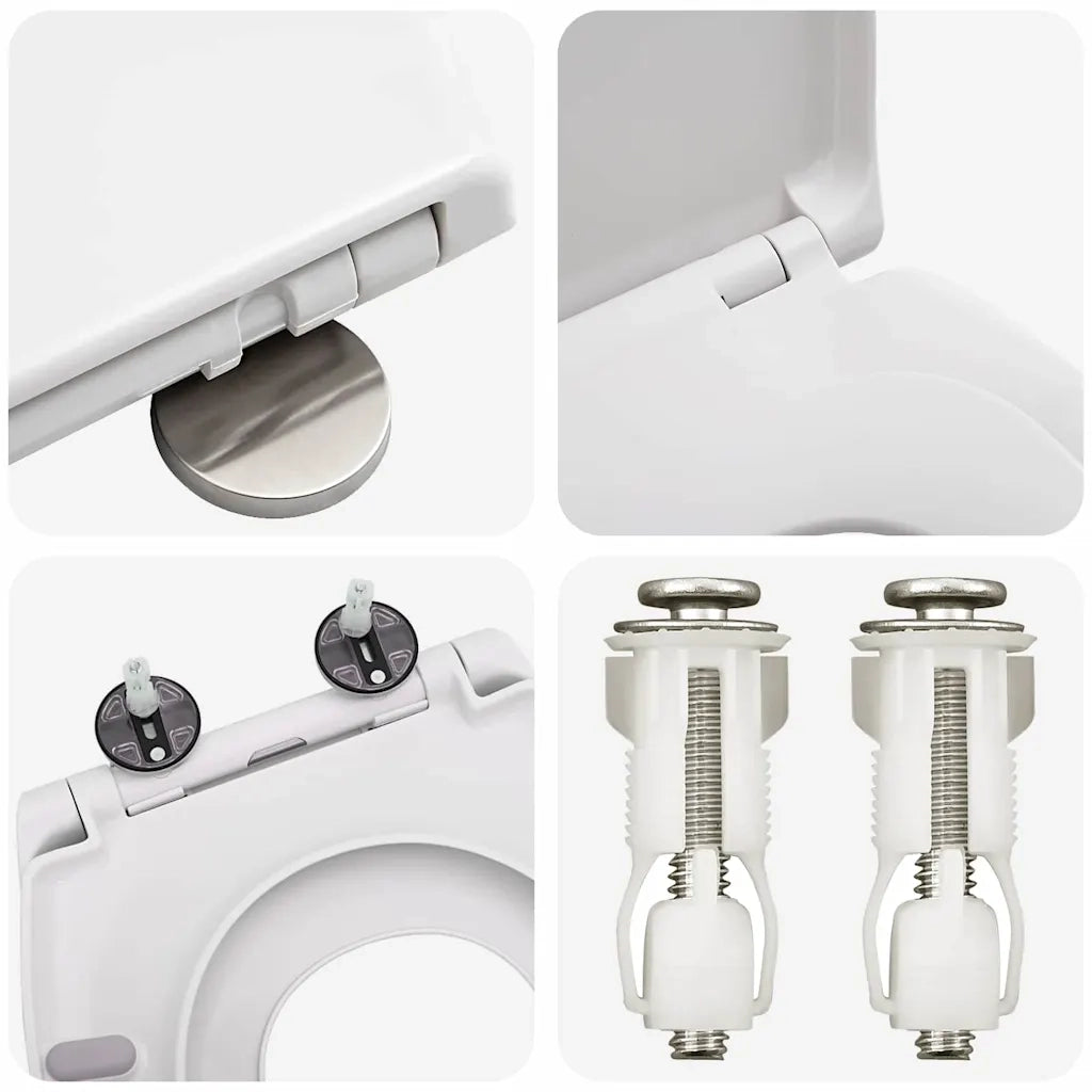 Sedile del WC Bianco 47 x 37 x 4 cm Duroplast CFW3817224