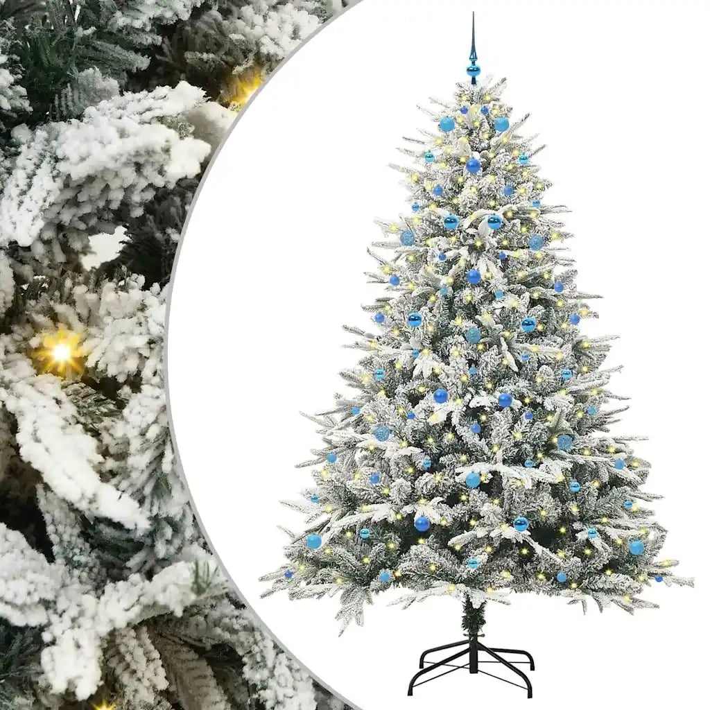 Albero di Natale Artificiale Pre-illuminato con Set di Palline 3395422