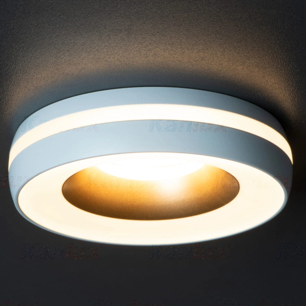 Faretto LED incasso Kanlux Eliceo bianco oro GX5.3/GU10