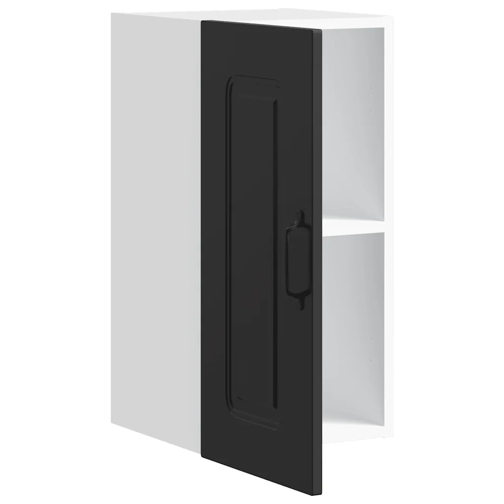 vidaXL Pensile da Cucina Kalmar Nero in Legno Multistrato