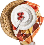 Tavoli placemats a forma di acqua di loto zeppa - set da 8 - resistente al calore e antiscivolo - naturale (acqua di loto)