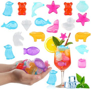 IJsblokjes Herbruikbaar 30 Stuks - Kunststof IJsblokjes - Fruitvorm/Vierkant - Koelen Dranken - Verfrissen Huid - Qualità alimentare LDPE - Blocco di ghiaccio riscaldabile