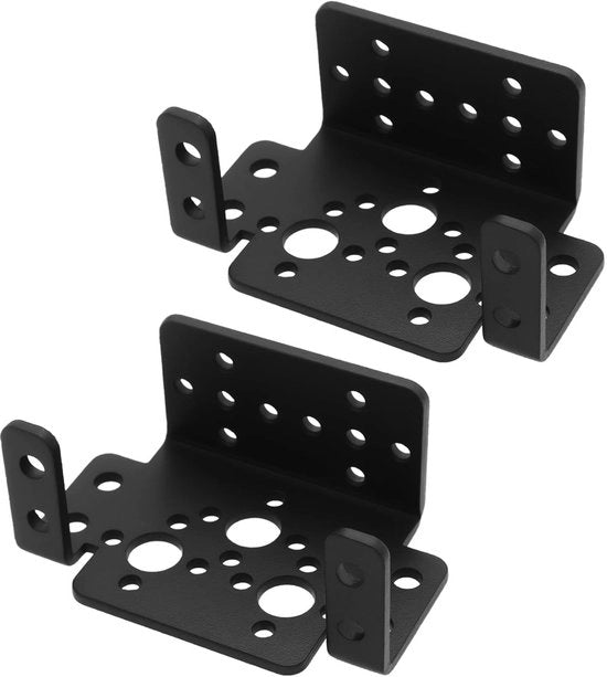 Servo Beugel in 2 pezzi - Alluminio - 58x25x37mm - Adatto per Servo 40x45x20mm - Maggiore Stabilità - Materiale Duraturo - Supporto Servo