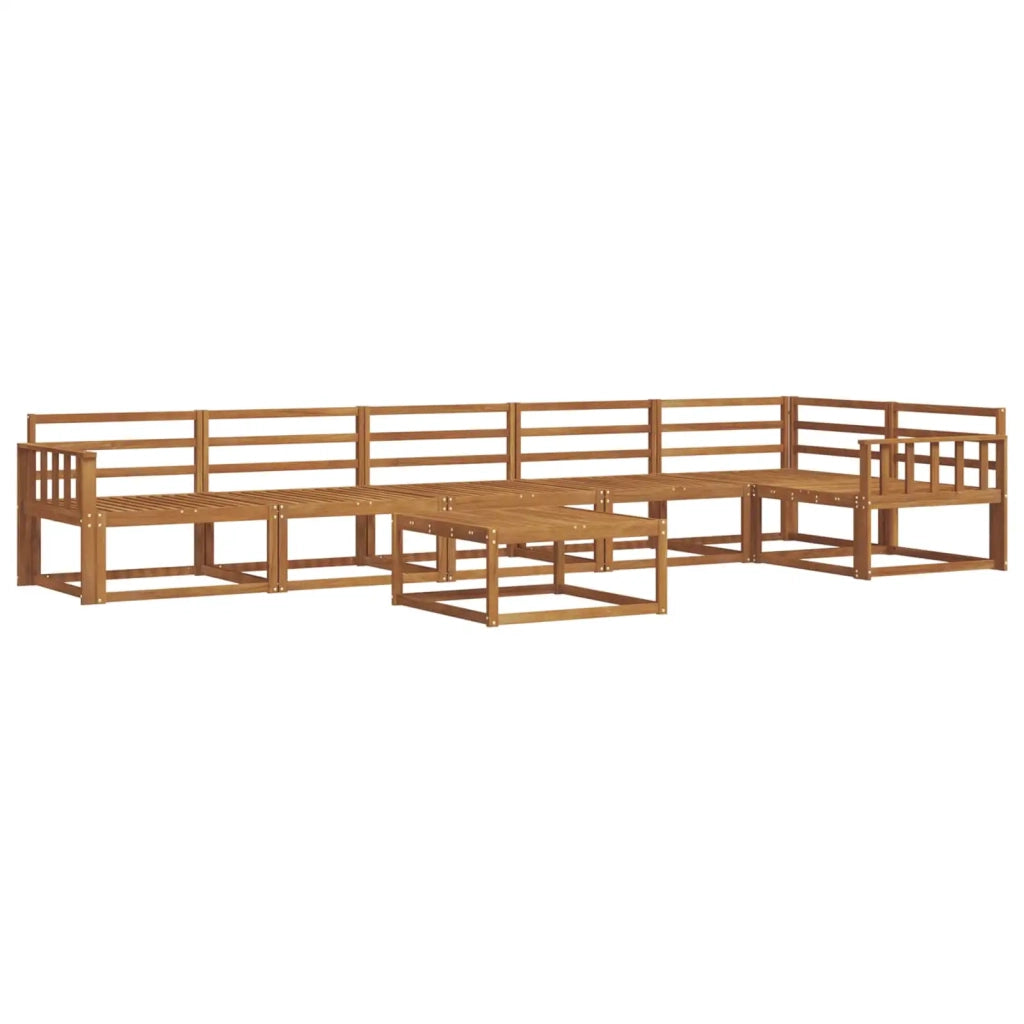 Set di divani da esterno 7 pcs Naturale 3367677