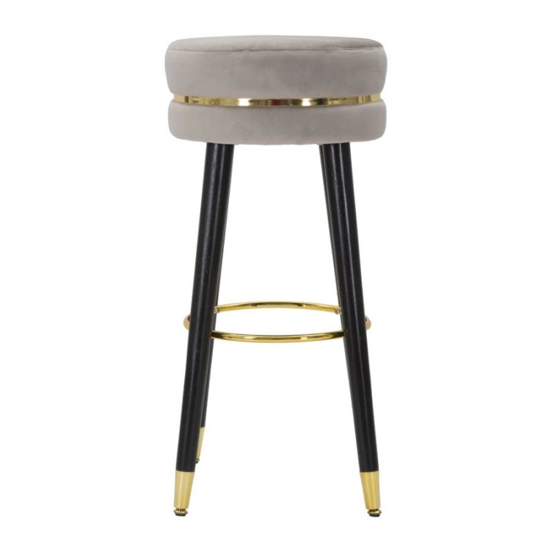 Sgabello Bar Paris Grigio/gold cm ø 35x74