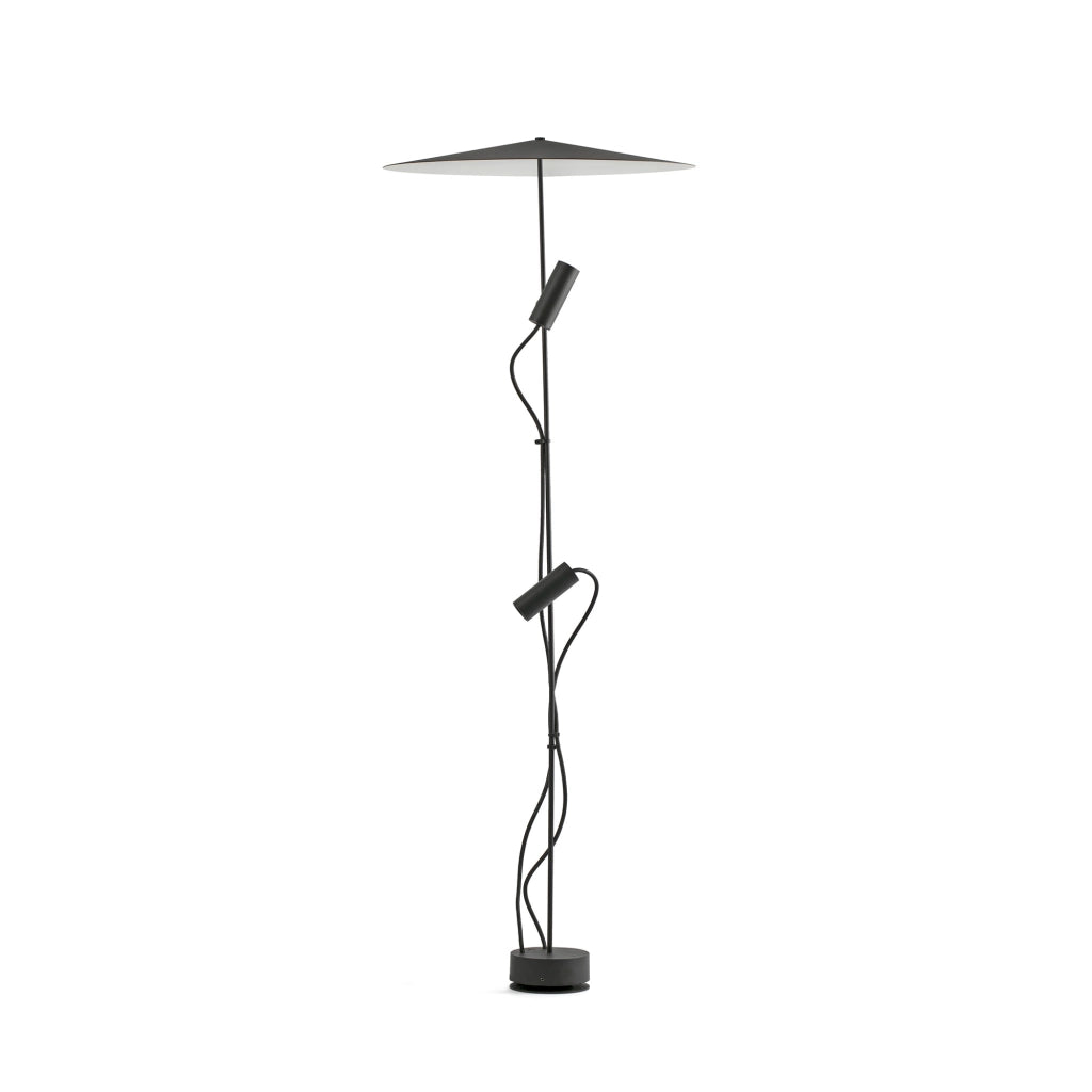 CLAP 1266 Lampada paletti nero 2x6W 3000K 38§ con schermo