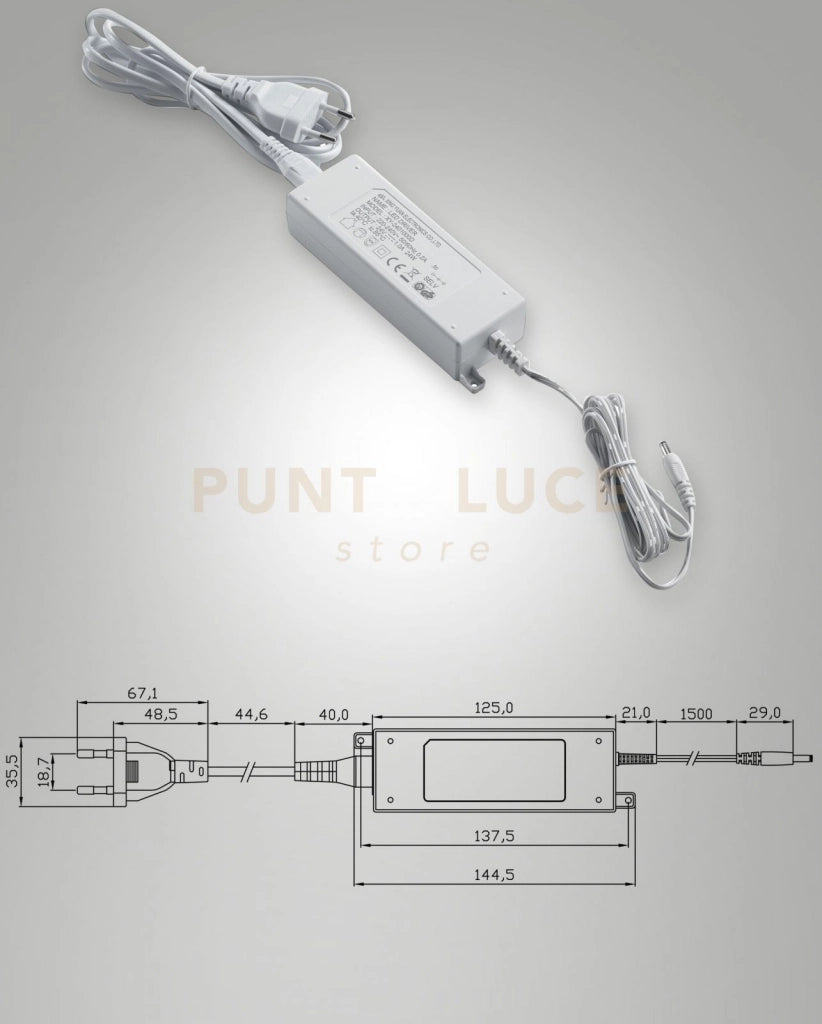 ALIMENTATORE BIANCO X SOTTOPENSILE GALWAY 24W 24V SPINA EU CL2