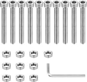 Set di viti cilindriche M8 - 10 pezzi - Resistenti e resistenti alla corrosione - Adatti a diverse applicazioni -