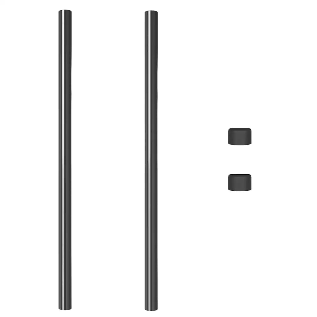 Palo della recinzione 2 pcs Grigio 110 cm 42012757