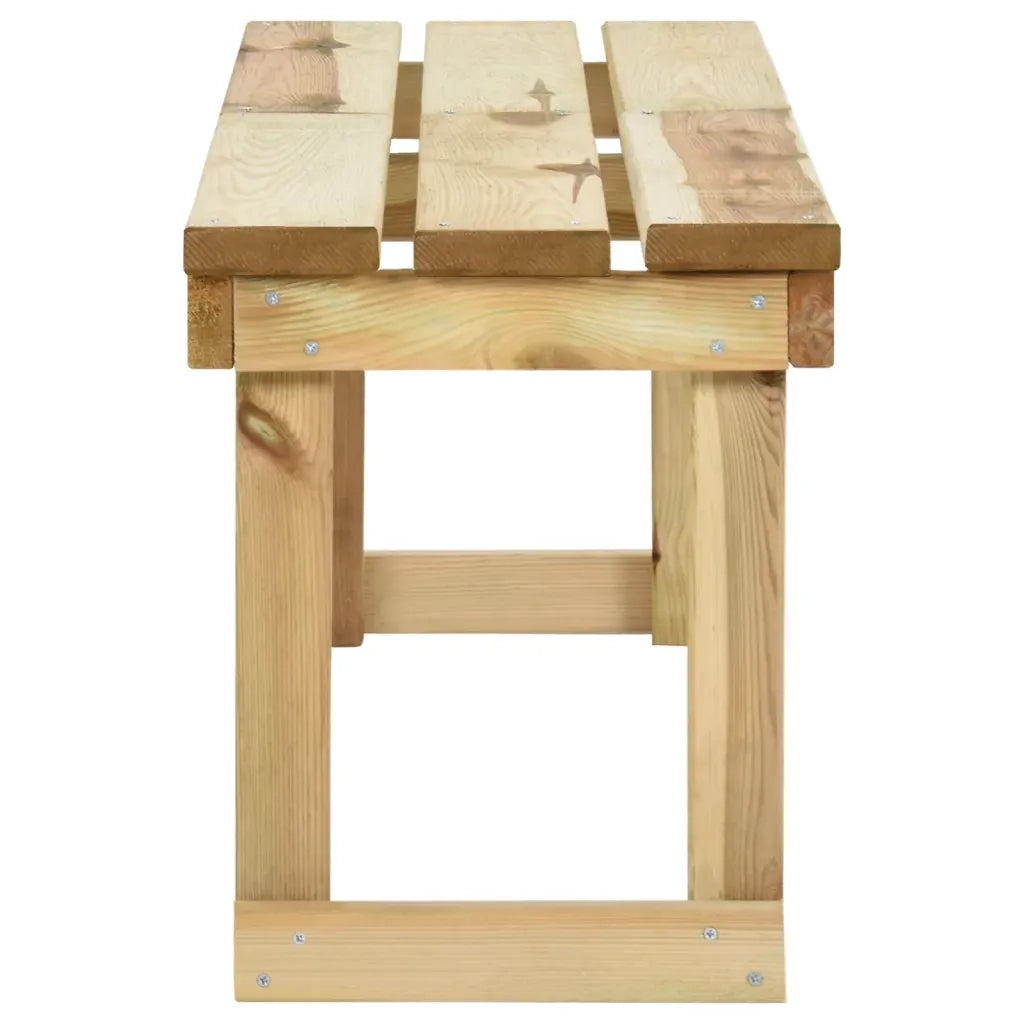Panchina da Giardino 140 cm in Legno di Pino Impregnato cod mxl 52957