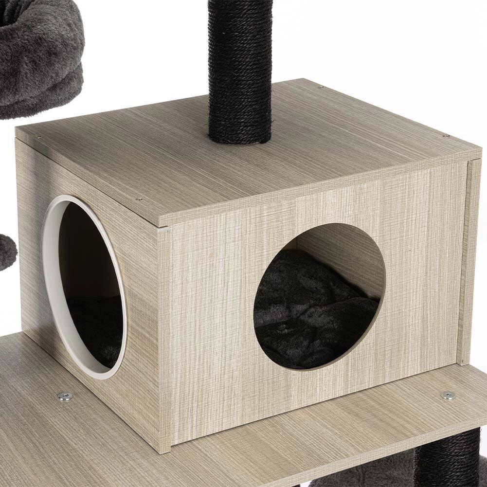 Tiragraffi Albero Rifugio Graffiatoio 2 Palline 2 Cucce Coperte Gatti Felini