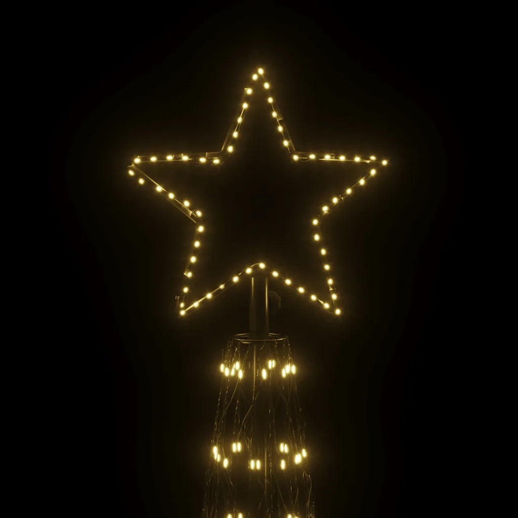 Albero di Natale a forma di cono luce Bianca Calda 3000 LED 230x800 cm 343659