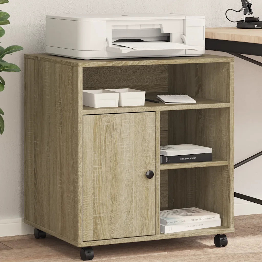 Supporto per Stampante con Ruote Rovere Sonoma 60x50x67 cm CFW9202747