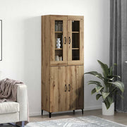 Credenza 2 pcs Rovere artigianale Legno multistrato