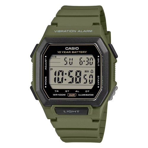 Orologio casio w 738h 3avef green