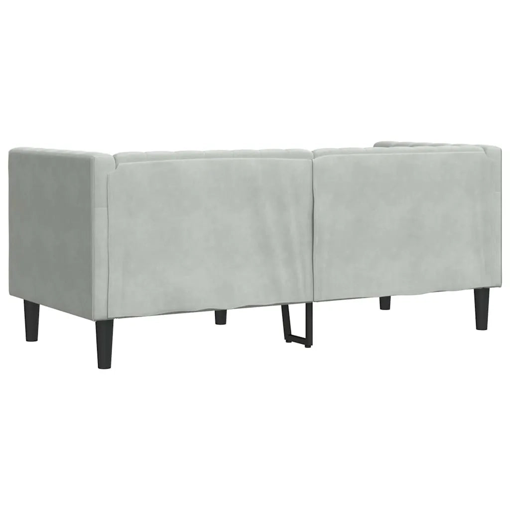 Divano Grigio chiaro 174 x 74,5 x 70,5 cm Velluto