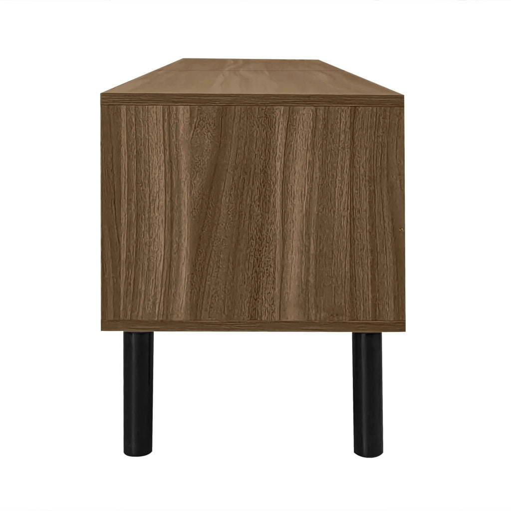 Mobile TV 170x38x47.7 cm; 4 ante con apertura touch; truciolare nero