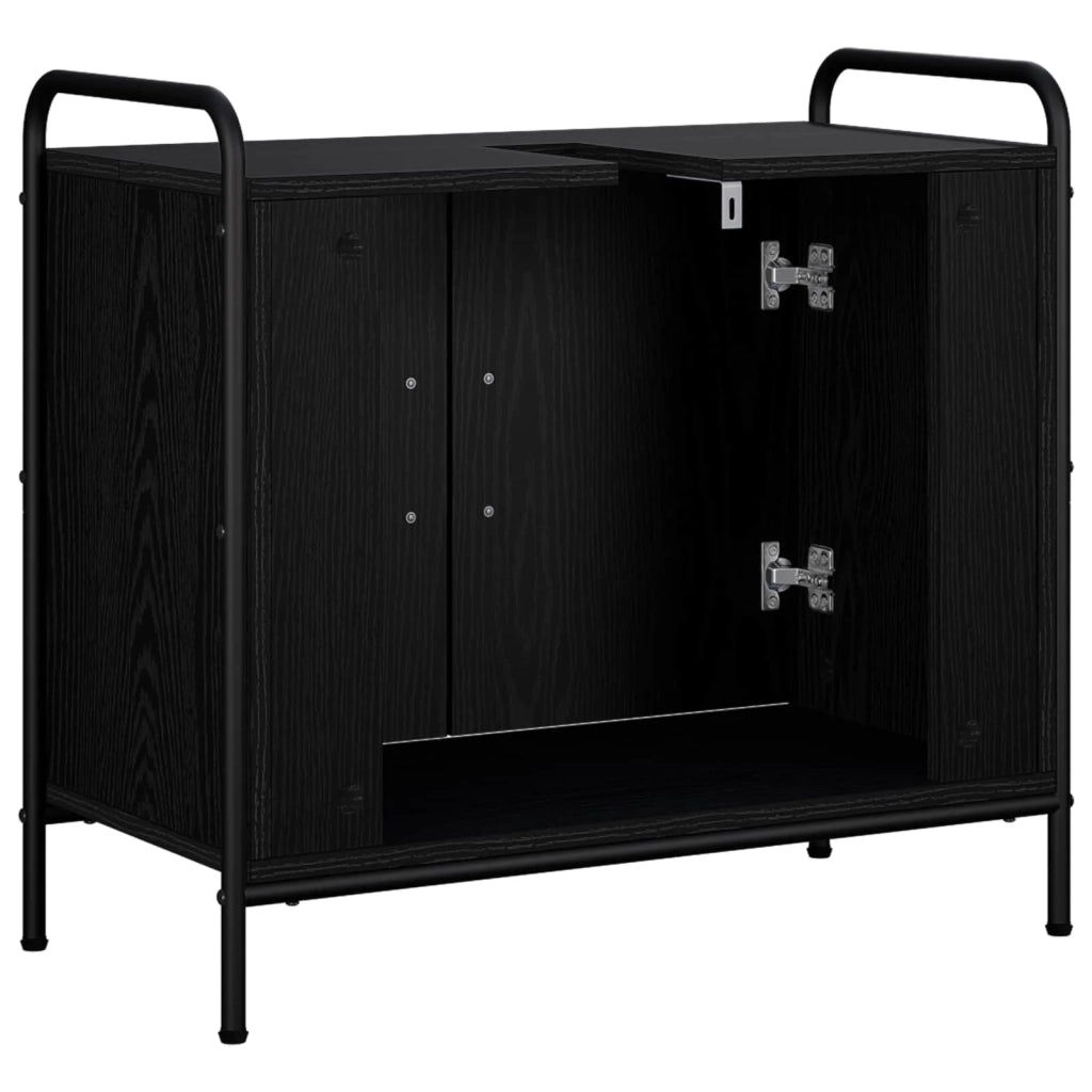 Mobile da Bagno Rovere Nero 65,5 x 34 x 61 cm 8014058