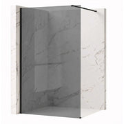 Parete Doccia Rea Flexi Grey / Black 130