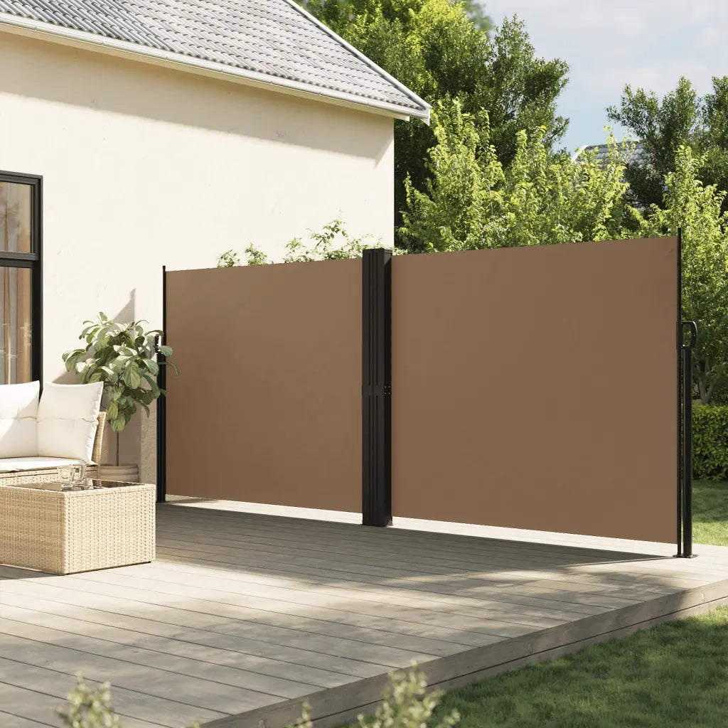 Tenda da Sole Laterale Retrattile Tortora 160x1200 cm 4004829