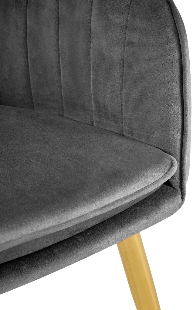 Esszimmerstuhl Cheryl Samt gold