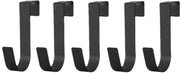 Haken per porta, pacchetto da 10, ganci per abbigliamento in acciaio inossidabile, tipo J, da utilizzare singolarmente, robusti e duraturi, alta capacità di carico, binario guida haken per porta.