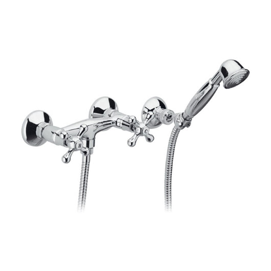 Rubinetto doccia a muro con doccia duplex - serie liberty