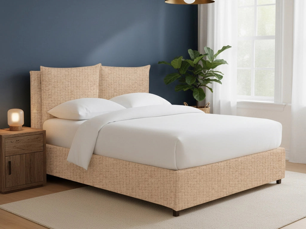 Penrith, Letto Singolo Sfoderabile Made in Italy, Beige