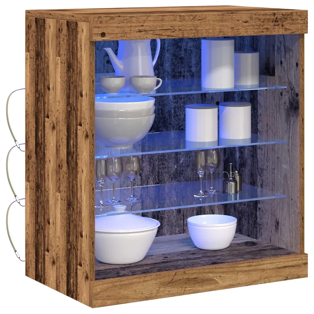 Credenza | Madia LED Legno vecchio 60,5 x 37 x 67 cm Legno multistrato