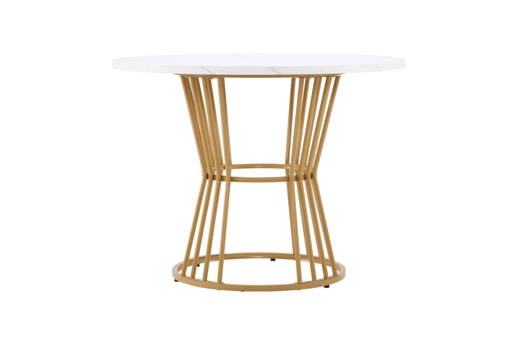 TAVOLO Rotondo 100 x 75 cm MDF Bianco