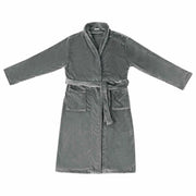 Accappatoio senza Cappuccio Grigio scuro xxxl Flanella CFW3732334