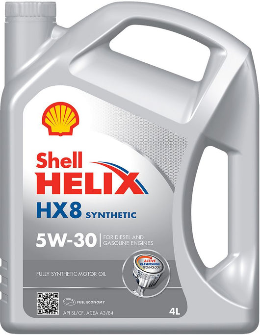 Olio HELLIX HX8 lubrificante sintetico 4L 5W30 per motori benzina e diesel