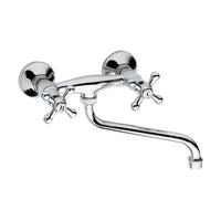 Rubinetto lavello a muro con canna inferiore - serie liberty