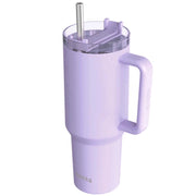 Bicchiere Termico 950 ml con Cannuccia e Manico Ergonomico Viola Quokka
