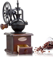 Molendario Manuale Molendario per Caffè in Stile Retro con Design Antico Realizzato in Legno e Ferro di Acciaio Molino per Caffè in Grani