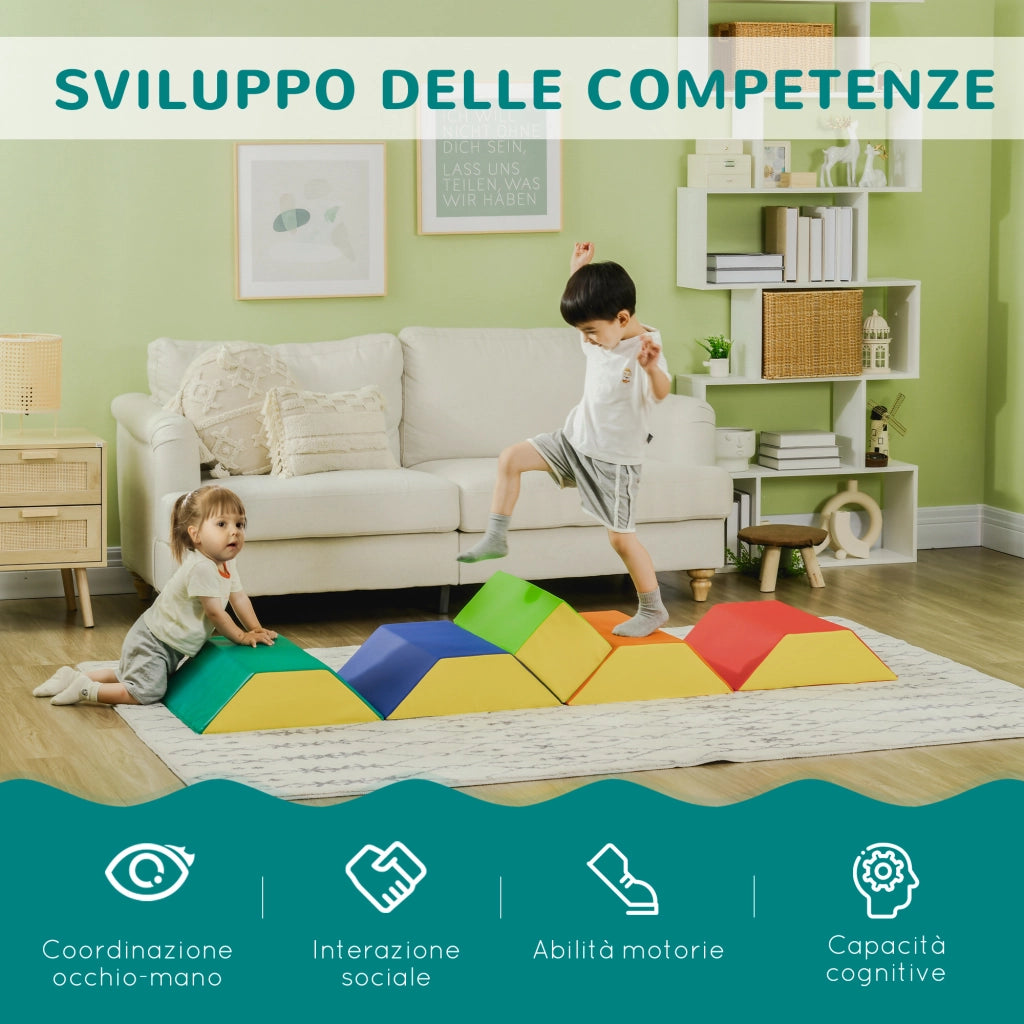 Blocchi Morbidi per Bambini ¨C zephmum ¨C Multicolore 48.3x19.1x48.3 cm