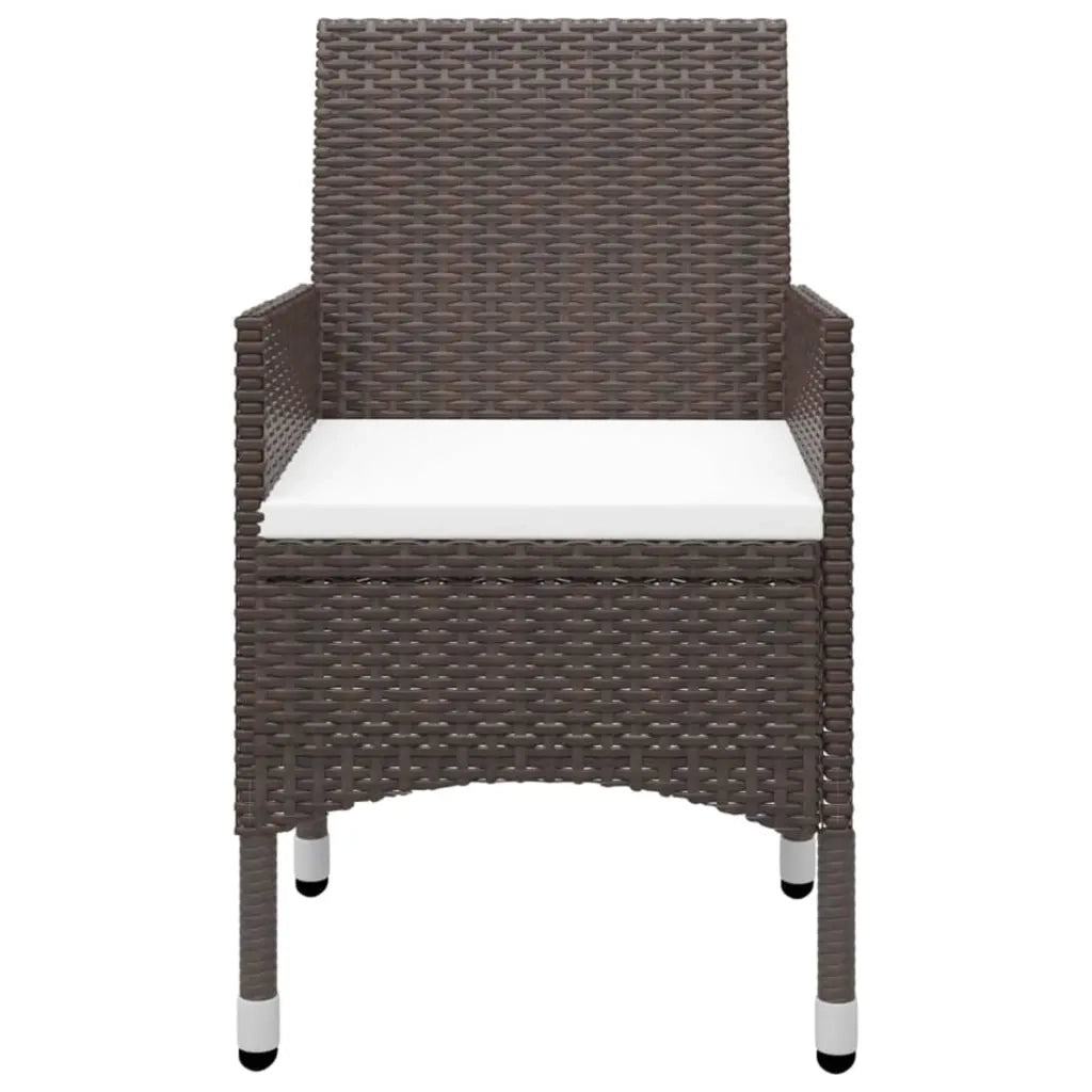 Set Mobili da Pranzo per Giardino 5 pz Marrone cod mxl 69232
