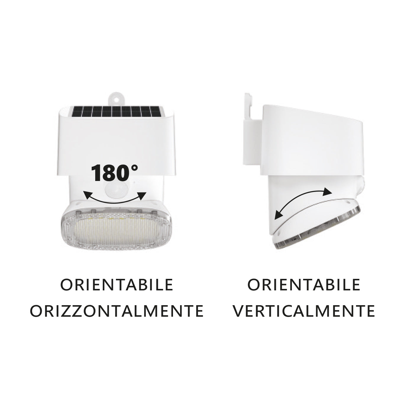 LED solare multifunzione/orientabile 2000lm IP65
