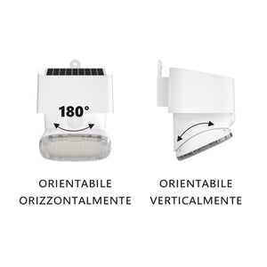 LED solare multifunzione/orientabile 2000lm IP65