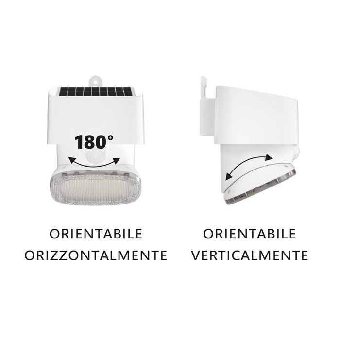 LED solare multifunzione/orientabile 2000lm IP65