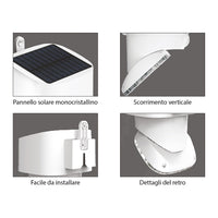LED solare multifunzione/orientabile 2000lm IP65