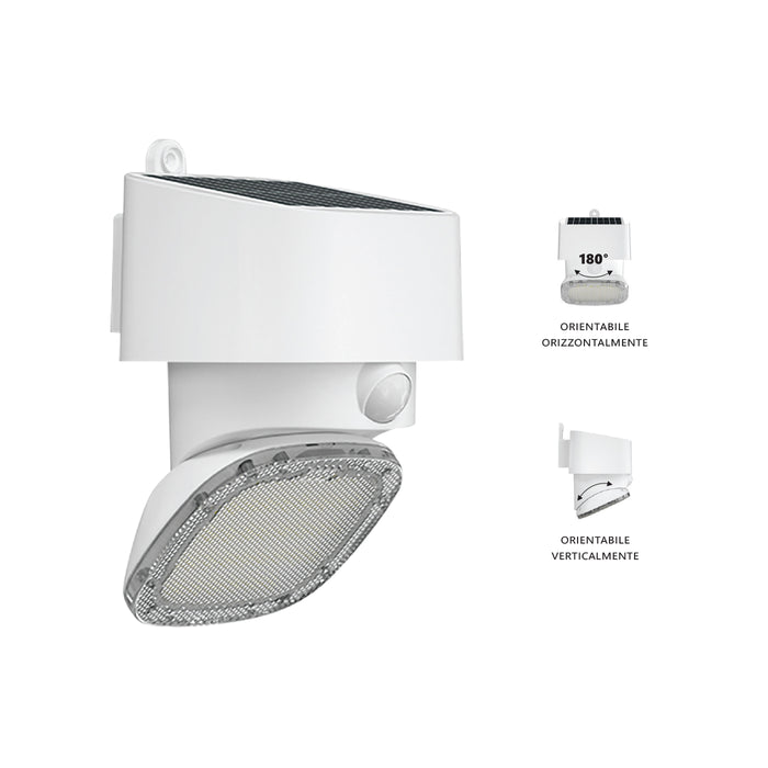 LED solare multifunzione/orientabile 2000lm IP65